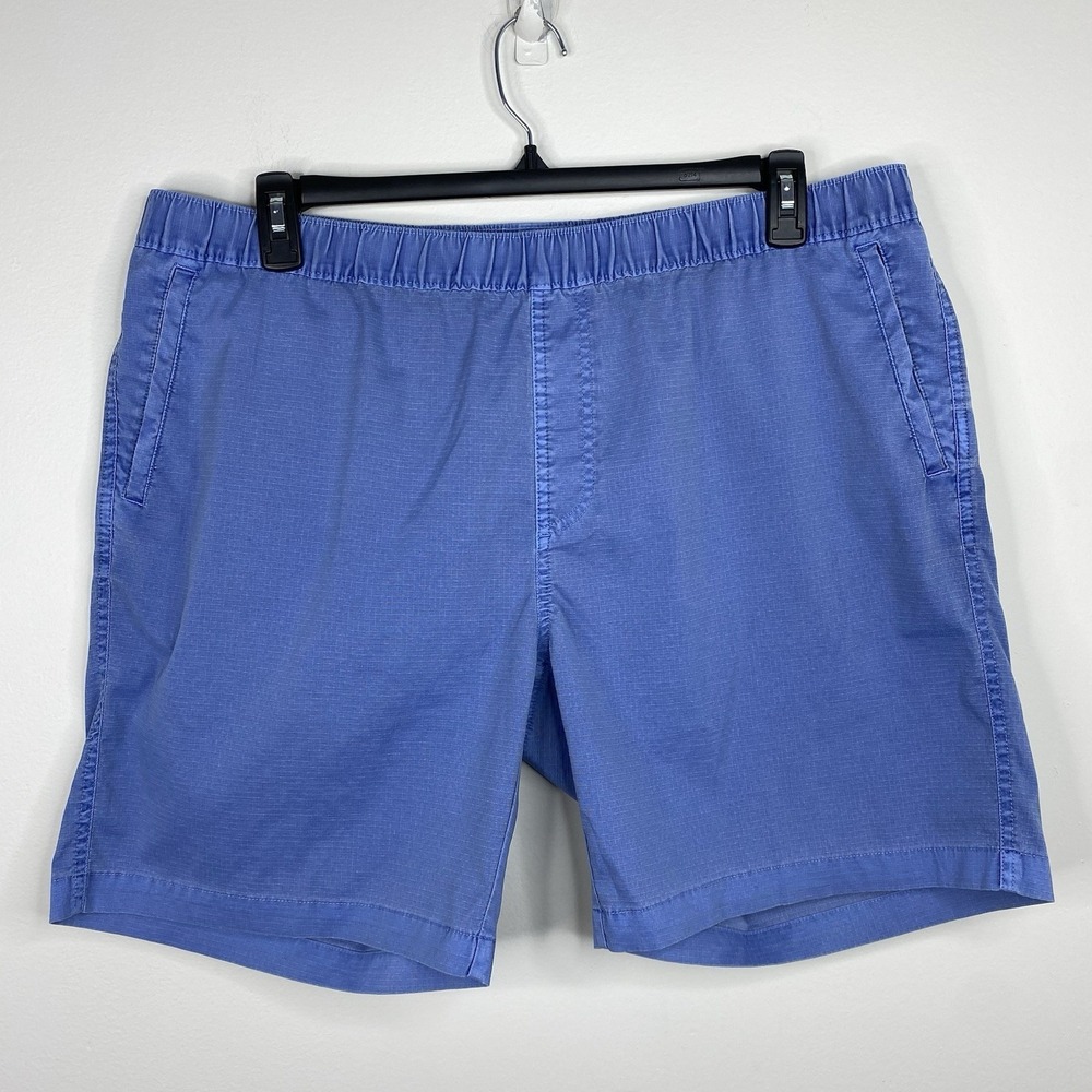 PETER MILLAR Dock Shorts Men's XL Ocean Blue Sun Protection Drawstring 8" Inseam